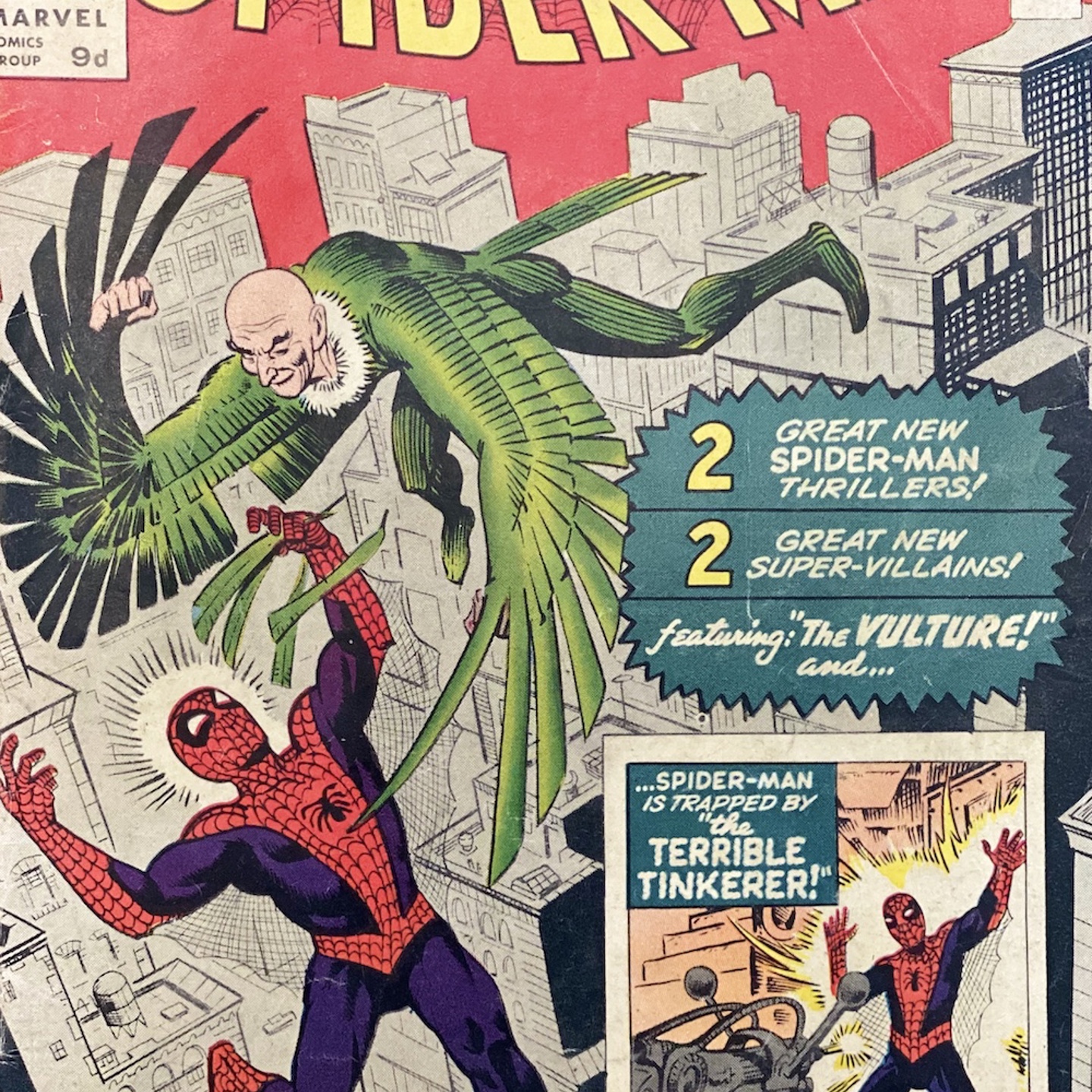 Marvel Comic The Amazing Spider Man #2 First Appearance Of The Vulture, 1963 Sold Ś600