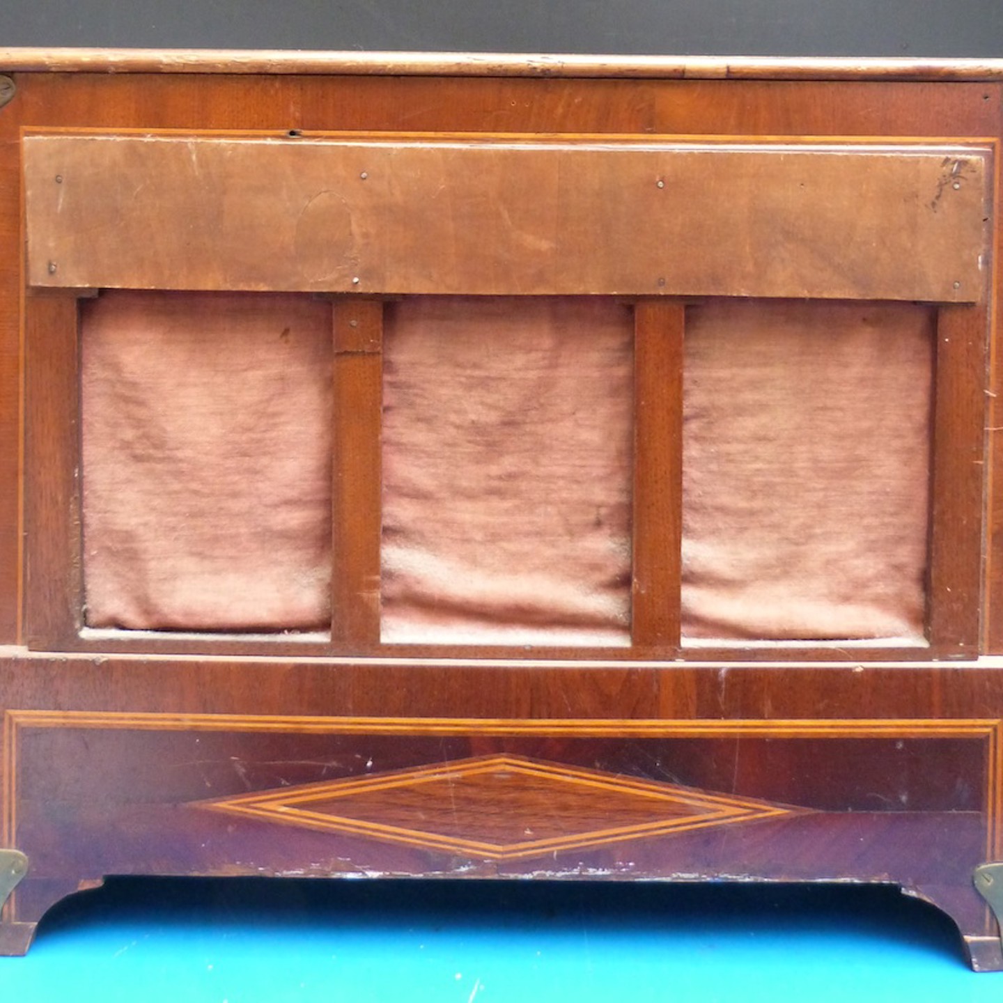 A Late 19Thc Hand Turned Barrel Organ Playing 12 Tunes On A 22 Note Key Frame Sold 750