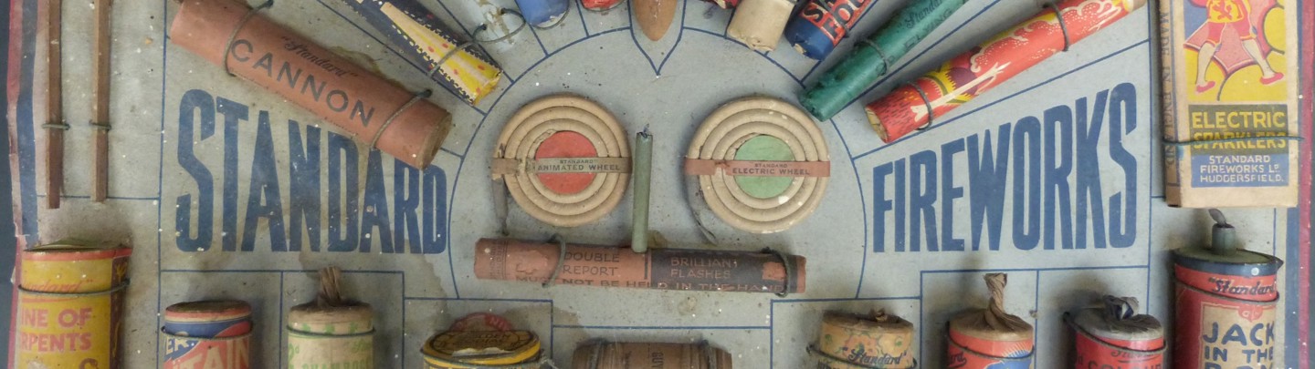 An Ex Shop Display Board For Standard Fireworks Include Jack In The Box, Mine Of Serpents Etc Sold For Ś750