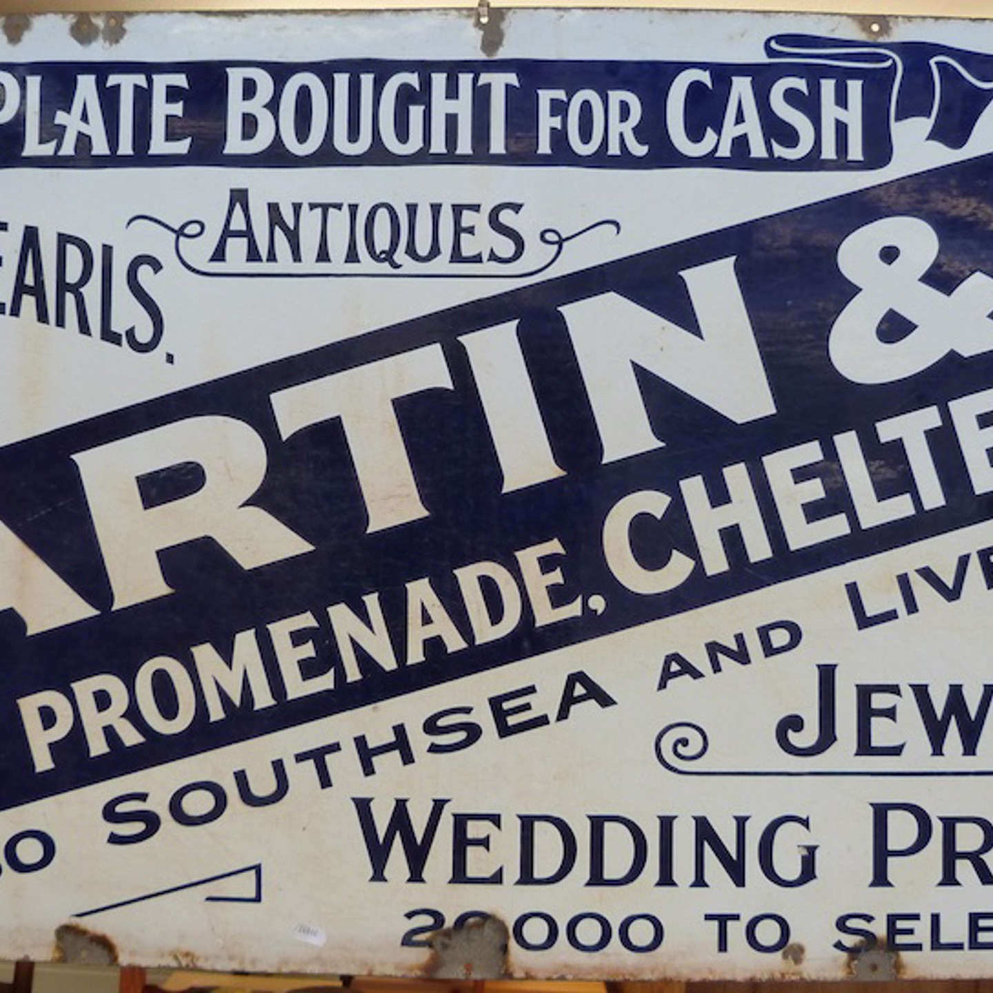 Martin & Co Cheltenham Enamel Sign Sold Ś500